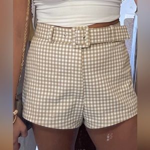 Plaid Zara shorts